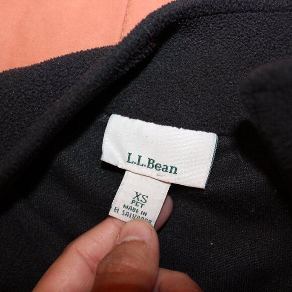 L.L. Bean Black Fleece Full Zip Up Classic-Fit Winter Jacket Women's XS PETITE - Picture 8 of 11